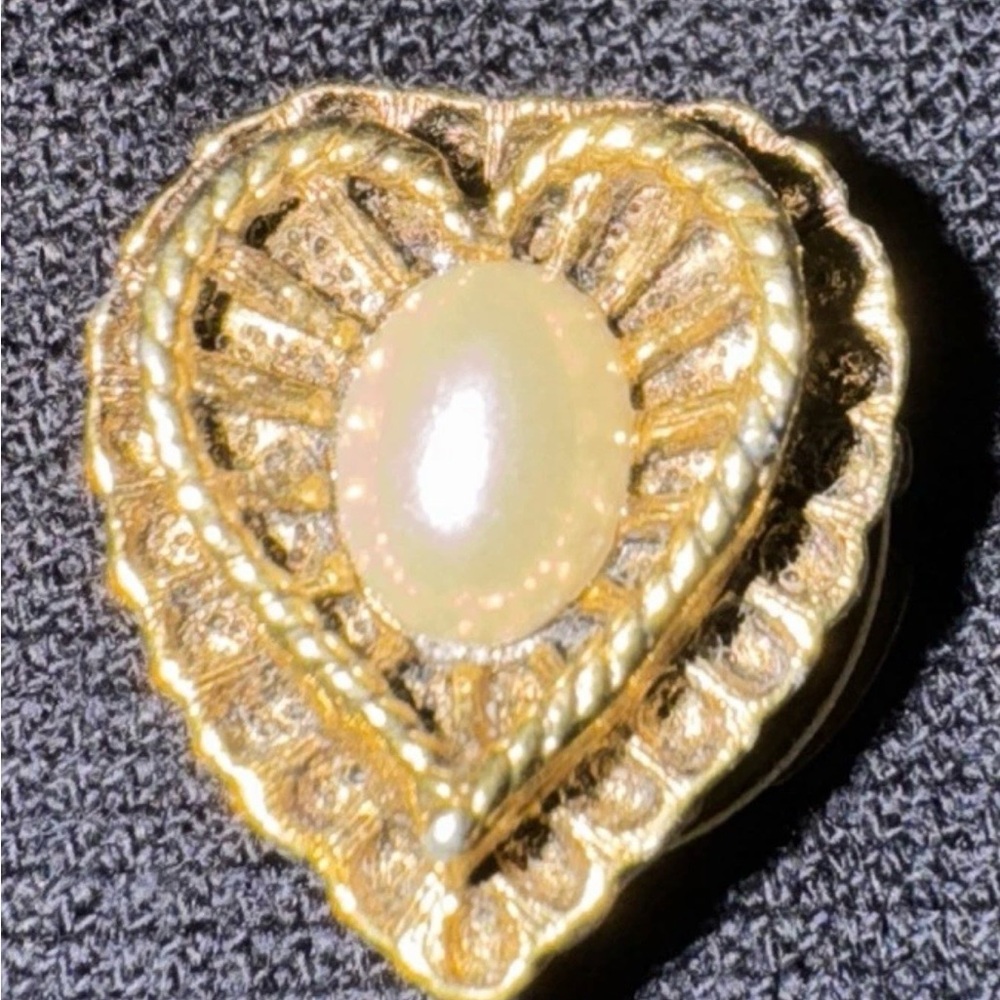 Vintage Retro Button Covers, Faux Pearl And Gold Tone, Set Of Three 1980-90's - Picture 2 of 5